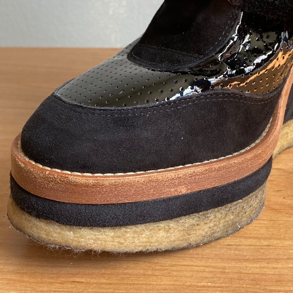 Isabel Marant Black Beckett Sneaker Wedge Heel Size 39 - Picture 16 of 16